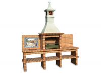 Ref. 263 - 235 cm x 75 cm x 220 cm, CxLxA | Grelhador 60 cm x 40 cm, CxL